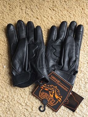 Leather Motorcycle Riding Gloves